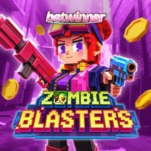 Interface do jogo de slot Zombie Blasters em um dispositivo móvel
